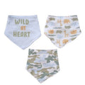 Paquete de 3 baberos de bandana Sandy & Simon celeste niño - Kinder Guatemala -