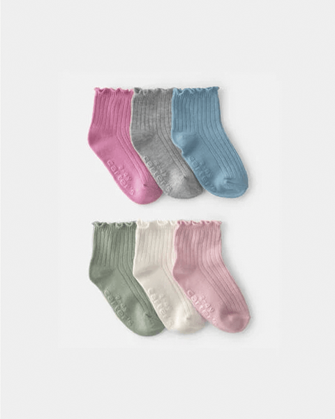 Paquete de 6 calcetas Carters tobilleras para niña - Kinder Guatemala - dispensador para formula del bebe