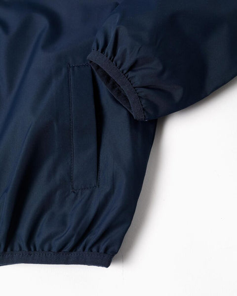 PARKA HOODED POLY, AZUL OSCURO, 3/4 - Kinder Guatemala -