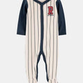 Pijama Carters con pies y broches, diseño de baseball para niño - Kinder Guatemala - pijama básica