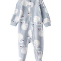 Pijama Carters con pies y zipper color celeste para niña - Kinder Guatemala - Suéteres
