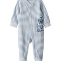Pijama Carters con pies y zipper color celeste para niño - Kinder Guatemala - Conjuntos con Overol