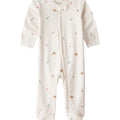 Pijama Carters con pies y zipper diseño de noche buena interlock color beige unisex - Kinder Guatemala - Pijamas