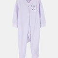 Pijama Carters con pies y zipper doble via, diseño de conejito color lila para niña - Kinder Guatemala - 