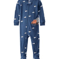 Pijama Carters con zipper y pies estampado color azul para niño - Kinder Guatemala - Pijamas