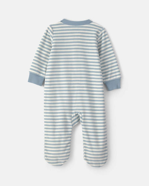 Pijama con Broches Leche y Galletas Carter's Poliéster azul unisex - Kinder Guatemala - Para dormir