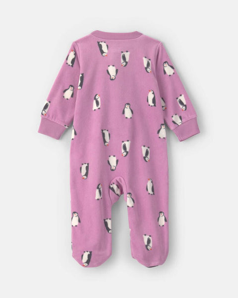 Pijama con Broches Pingüino Carter's Poliéster morado para niña - Kinder Guatemala - Para dormir