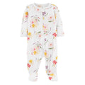 Pijama con pies blanca estampada flores - Kinder Guatemala - 