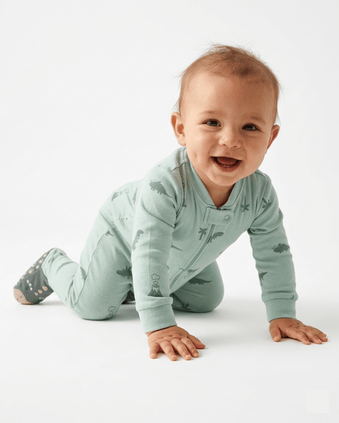 Pijama con pies Carter's de algodón estampado dinosaurios para niño - Kinder Guatemala - pijama de algodón
