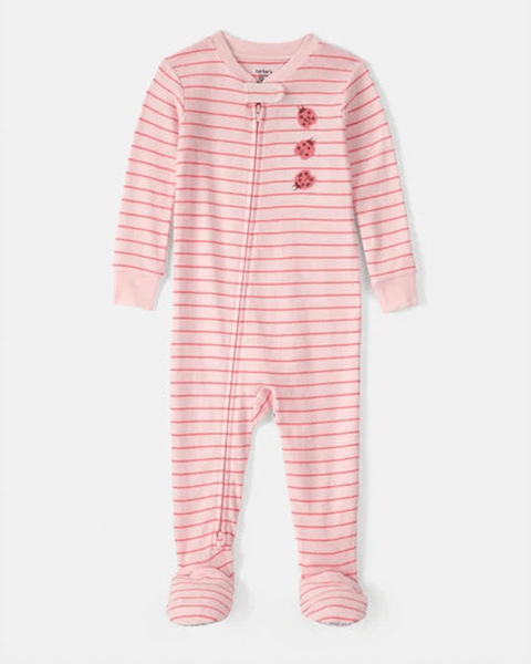 Pijama con pies Carter's de algodón lisa para niña - Kinder Guatemala - pijama de algodón