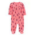 Pijama con pies rosada estampada flores - Kinder Guatemala - 