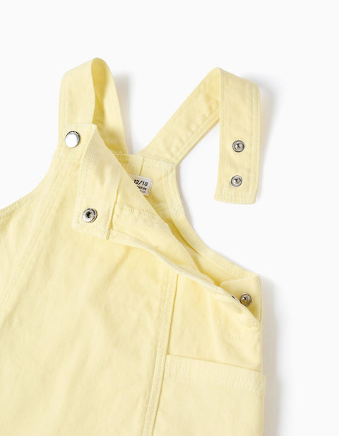 PINAFORE SKIRT TWI, LIGHT YELLOW, 12/18M - Kinder Guatemala -