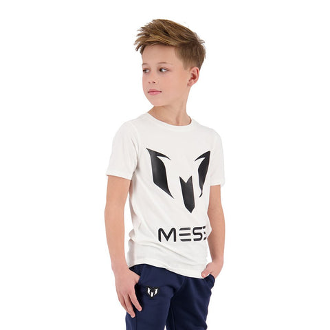 Playera deportiva Messi Manga corta loggo tee Messi color blanco unisex - Kinder Guatemala - Playera deportiva
