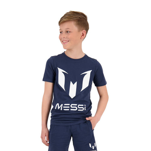 Playera deportiva Messi Manga corta logo tee Messi color azul unisex - Kinder Guatemala - Playera deportiva