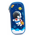 Portalápices Wolfy con diseño de astronauta color azul - Kinder Guatemala - Portalápices
