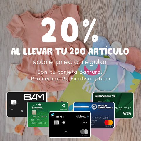 20% Al llevar tu 2do artículo