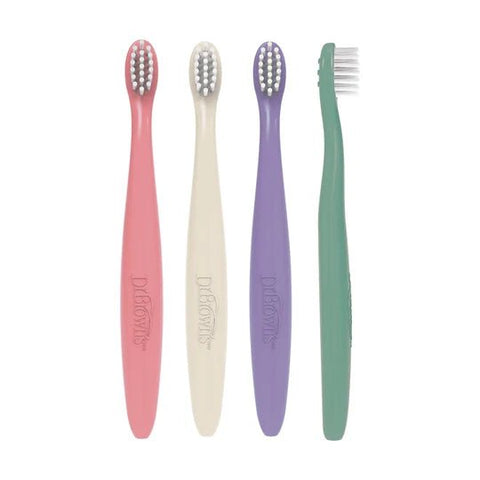 Set de 4 Cepillos Dentales para Niños Dr. Brown's - Kinder Guatemala -