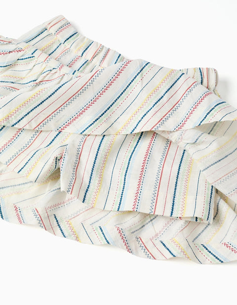 SET TSHIRT STRIPES, BLANCO, 12/18M - Kinder Guatemala -