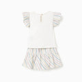 SET TSHIRT STRIPES, BLANCO, 12/18M - Kinder Guatemala -