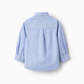SHIRT LS OXFORD, AZUL CLARO, 9/12M - Kinder Guatemala -