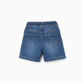 SHORTS DENIM, AZUL, 6/9M - Kinder Guatemala -