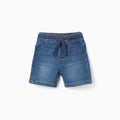 SHORTS DENIM, AZUL, 6/9M - Kinder Guatemala -