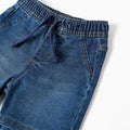 SHORTS DENIM, BLUE, 6/9M - Kinder Guatemala -