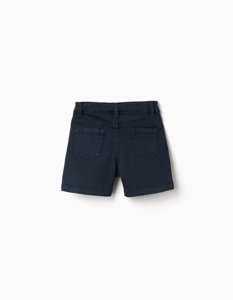 SHORTS TWILL, DARK BLUE, 6/9M - Kinder Guatemala -