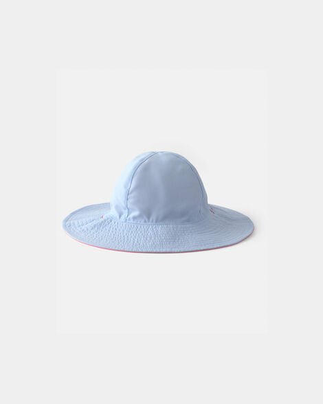 Sombrero de playa Carter´s reversible rojo y celeste para niña - Kinder Guatemala - Sombrero