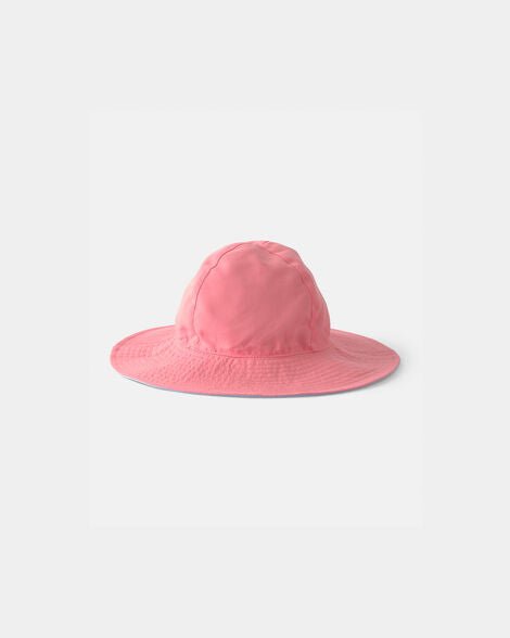 Sombrero de playa Carter´s reversible rojo y celeste para niña - Kinder Guatemala - Sombrero
