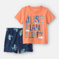 SP26 TB 2PC Poly PJ Blue Orange Airplane - Kinder Guatemala -