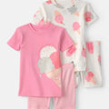 SP26 TG 4PC Cotton PJ Pink Ice Cream - Kinder Guatemala -