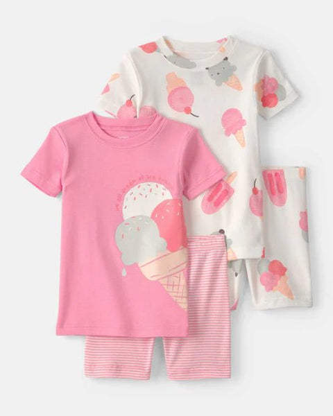 SP26 TG 4PC Cotton PJ Pink Ice Cream - Kinder Guatemala -