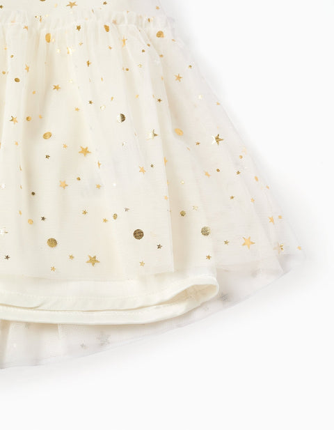 SS DRESS PLEATED, WHITE, 2/3 - Kinder Guatemala -
