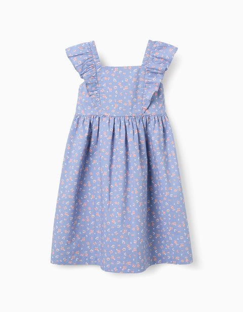 SS DRESS POPLIN AOP, AZUL CLARO, 7/8 - Kinder Guatemala -