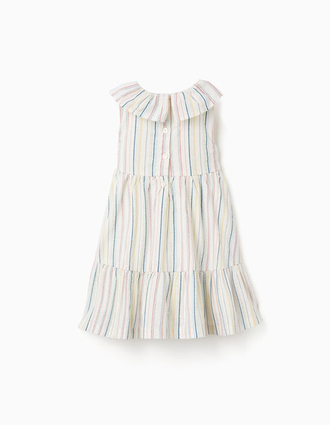 SS DRESS STRIPES, BLANCO, 12/18M - Kinder Guatemala -