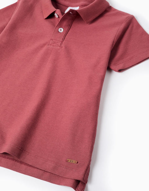 SS SHIRT COTTON, MARRÓN, 3/4 - Kinder Guatemala -