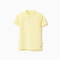 SS SHIRT JACQUARD, AMARILLO, 3/4 - Kinder Guatemala -
