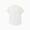 SS SHIRT LINEN, LIGHT BLUE, 9/12M - Kinder Guatemala -