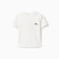 SS TSHIRT COTTON, WHITE, 6/9M - Kinder Guatemala -