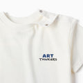 SS TSHIRT COTTON, WHITE, 6/9M - Kinder Guatemala -