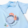SS TSHIRT JERSEY, AZUL CLARO, 6/9M - Kinder Guatemala -