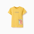 SS TSHIRT JERSEY, DARK YELLOW, 6/9M - Kinder Guatemala -