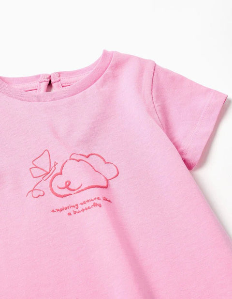 SS TSHIRT JERSEY, ROSA, 24/36M - Kinder Guatemala -