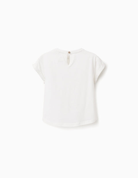 SS TSHIRT JERSEY, WHITE, 12/18M - Kinder Guatemala -