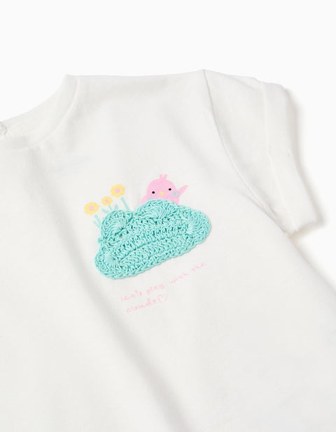 SS TSHIRT JERSEY, WHITE, 12/18M - Kinder Guatemala -