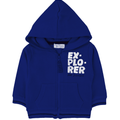 Sudadero Baby bol con capucha bolsas y zipper al frente con diseño color azul de algodón para niño - Kinder Guatemala - 