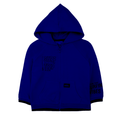 Sudadero Baby Bol con capucha, bolsas y zipper al frente con diseño de algodón color azul para niño - Kinder Guatemala - 