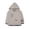 Sudadero Baby Bol con capucha, bolsas y zipper al frente con diseño de algodón color gris para niño - Kinder Guatemala - Sudadero
