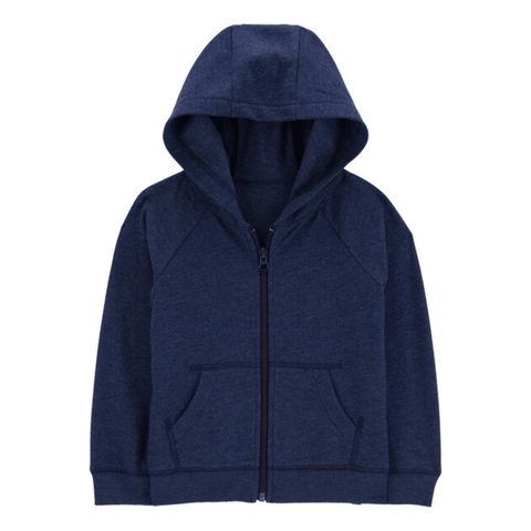 Sudadero Carters con capucha, zipper y bolsas al frente azul para niño - Kinder Guatemala - 